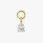 Gold Plated Stainless Steel Teardrop Crystal Hoop Charm Elowen I