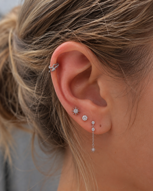 G23 Titanium Crystal Clicker Hoop – Snake