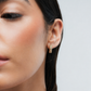 Gold Plated Stainless Steel Crystal Mini Hoop Earrings – Celeste