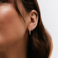 Gold Plated Stainless Steel Crystal Hoop Earrings – Lumina
