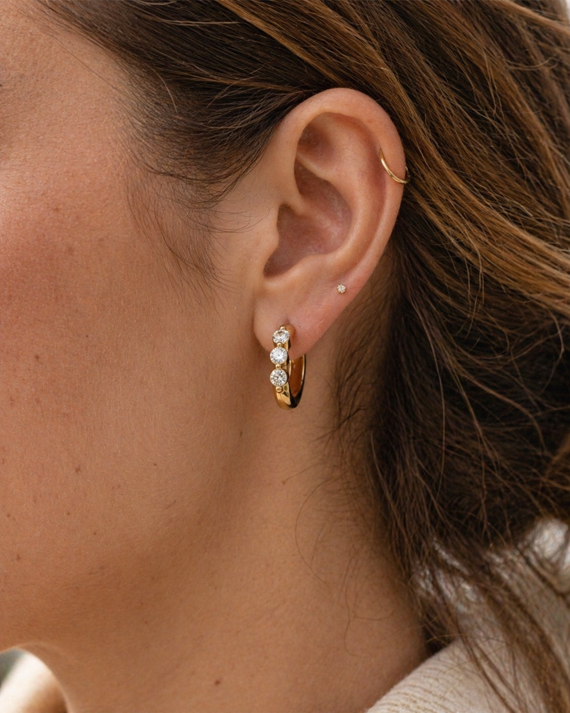 Gold Plated Stainless Steel Earrings – Calybra
