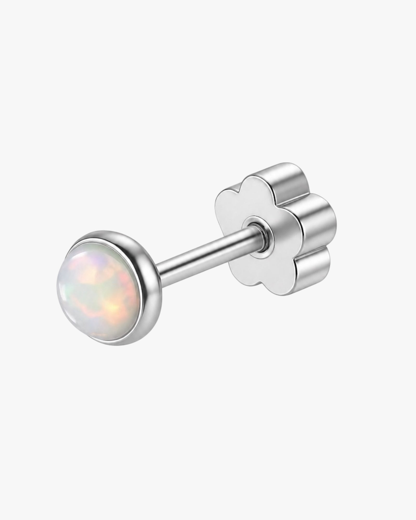 Lhasa Opal Stud Piercing – Flat Back Cartilage Earring