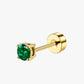 Bril Stud – Green Crystal Flat Back Cartilage Piercing