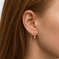 Titanium Crystal Drop Piercing – Corli | Flat Back Cartilage Earring