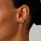 Titanium Crystal Drop Piercing – Velira | Flat Back Cartilage Earring