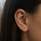 Panama Stud – Crystal Ear Climber Piercing