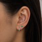 Turquoise Stone Stud Piercing – Auroria | Flat Back Cartilage Earring