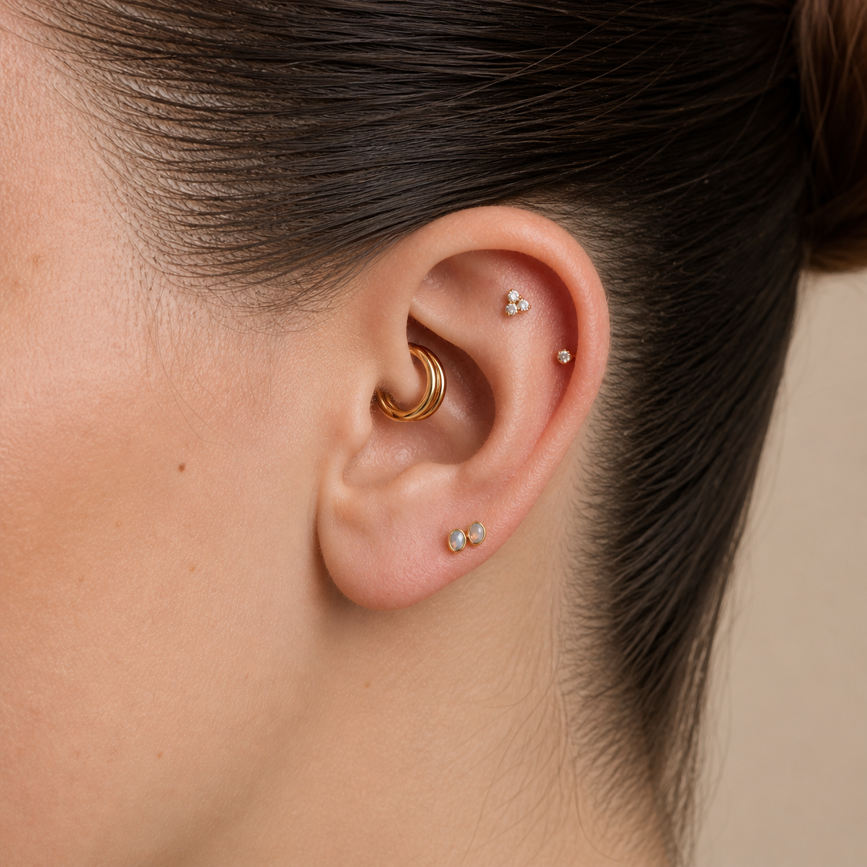 G23 Titanium Double Hoop Clicker – Bergen