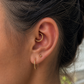 Gold Pyramid Titanium Clicker Hoop 8mm – Zayra