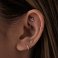 Marquise Crystal Lotus Titanium Curved Barbell 16G – Liora