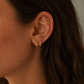 Sumatra Stud – Crystal Heart Dangle Flat Back Piercing