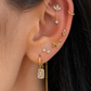 Titanium Zircon Drop Piercing – Avelis | Flat Back Cartilage Earring