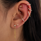 Trili Bead Stud Piercing – Flat Back Cartilage Earring