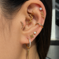 Java Stud – Minimal Zirconia Flat Back Piercing