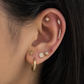 Mekong Stud – Minimal Gold Cartilage Piercing