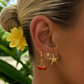 Gold Plated Stainless Steel Cherry Earrings – Cerelia