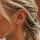 Set of 3 Ball Stud Earrings – Minimal Piercing Set (2mm / 3mm / 4mm)