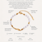 Neriva Pearl Bracelet with gold plating and freshwater pearls on a white background