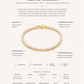 Calista Bracelet product description with gold bracelet on a white background