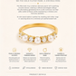 Marivelle ring with pearls and zirconia stones on a beige background