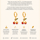 Gold Plated Stainless Steel Cherry Earrings – Cerelia
