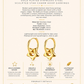 Gold Plated Stainless Steel Sculpted Star Charm Hoop Earrings – Bathurst