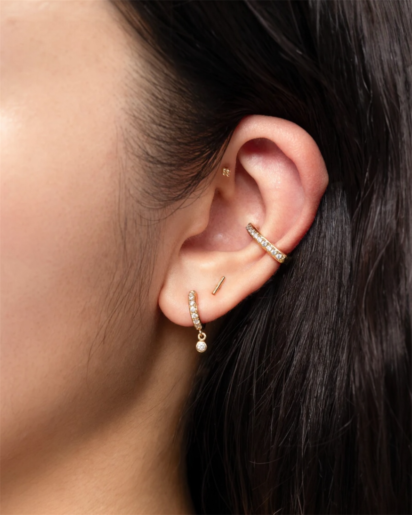 Gold Plated Stainless Steel Classic Mini Hoop Earrings – Saphyre