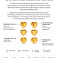18K PVD Gold Plated Triple Heart Drop Earrings – Amora