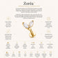 Zoréa Titanium Crystal Drop Piercing | Flat Back Cartilage Earring