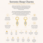 Gold Plated Marquise Crystal Hoop Charms – Sorrento