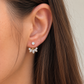 Aurielle Crystal Fan Flat Back Cartilage Stud