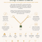 Gold Plated Sterling Silver Moss Agate Square Drop Chain Earring Charm – Sylva