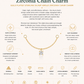 Gold Plated Sterling Silver Single Zirconia Chain Earring Charm – Aura