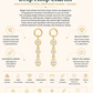 Gold Plated Crystal Drop Hoop Charms – Elviera
