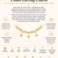 Gold Plated Sterling Silver Star & Zirconia Chain Earring Charm – Stella