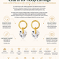 Gold Plated Sterling Silver Crystal Heart Charm for Hoop Earrings – Velmira
