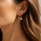Gold Plated Sunburst Crystal Hoop Charms – Solenya