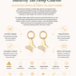 Gold Plated Crystal Butterfly Tail Hoop Charms – Marivelle
