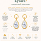Gold Plated Teardrop Crystal Hoop Charms – Lysara