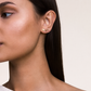 Gold Plated Stainless Steel Tunis Heart Flat Back Stud Earring