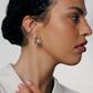 Silver Lock Stud – Minimal Padlock Flat Back Earring