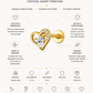 Crystal Heart Stud Piercing – Ushuaia | Flat Back Cartilage Earring