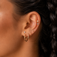 Gold Stainless Steel Opal & Blue Heart Dangle Stud Earring – Rwanda