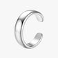 Silver ear cuff  on a white background