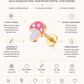 Gold Stainless Steel Mushroom Crystal Stud Earring – Mushroom