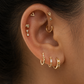 Titanium Geometric Triangle Stud Piercing – Cascade | Flat Back Cartilage Earring