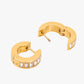 Echobelly Crystal Hoop Earrings – Gold Plated Stainless Steel