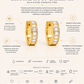 Echobelly Crystal Hoop Earrings – Gold Plated Stainless Steel