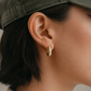Echobelly Crystal Hoop Earrings – Gold Plated Stainless Steel