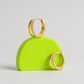I Dreamed Mini Hoop Earrings – Gold Plated Stainless Steel CZ Hoops